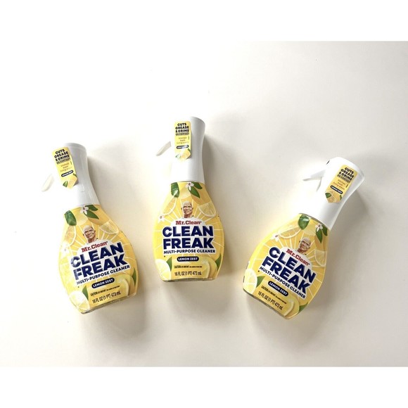 (3) of Mr. Clean Clean Freak Multi-Purpose Cleaner 16 FL.oz Lemon Scent - Picture 1 of 2